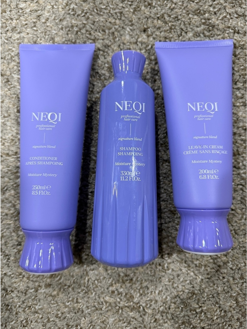 NEQI Moisture Mystery Shampoo Conditioner Bundle 3-Pieces NEW